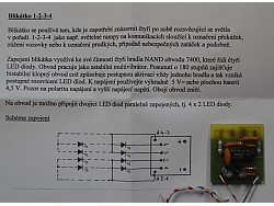 Světelné zařízení pro blikání světel (diod) 