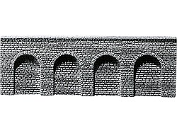 Tvrzená pěna - zeď kamenné kvádry s arkádami 370x125mm