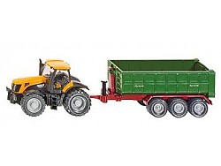 SIKU Farmer - Traktor JCB Fasttrac 8250 s kontejnerovým přívěsem, 1:87