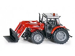 SIKU Farmer - Traktor Massey Ferguson s čelním vidlicovým nakladačem, měřítko 1:32