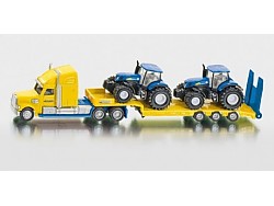 SIKU Super - Tahač s vlekem a 2 traktory New Holland 1:87