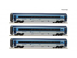 Set tří vložených vozů Railjet, CD, DCC-osvětlení