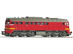 dieselová lokomotiva T679.1573 ČSD Sergej, žlutý pruh