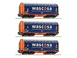 set tří plachtových vozů Wascosa