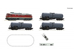 z21 startovací digitální sada: BR 132 dieselová lokomotiva s cisternovým vlakem, DR