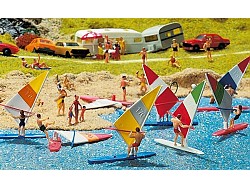 Plachetnice windsurfingu s postavičkou - 1ks