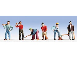 Dřevorubci - sada 6 ks