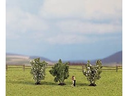 Keře 4 cm vysoké - sada 3 ks