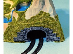 Tunelový portál 2-kolejný 12 x 4 cm - sada 2 ks