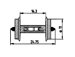 Sada kol Ø  11mm - 2ks