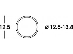 Sada přídržných kroužků DC, 12,5-13,8 mm,10 ks					