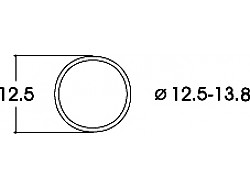 Sada přídržných kroužků DC, 12,5-13,8 mm,10 ks					