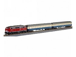 Startovací set os.vlaku s dieselovou loko BR 218 DB modelové koleje