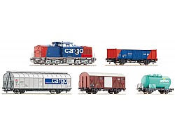 Digitální START Set, Diesel loko BR 203 SBB Cargo a čtyři vozy