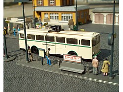 1948 Henschel/Kässbohrer Gr.II Trolley Bus (Essen) ivory/green line