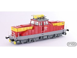 Elektrická posunovací lokomotiva Žehlička ČSD S458.0004, DCC